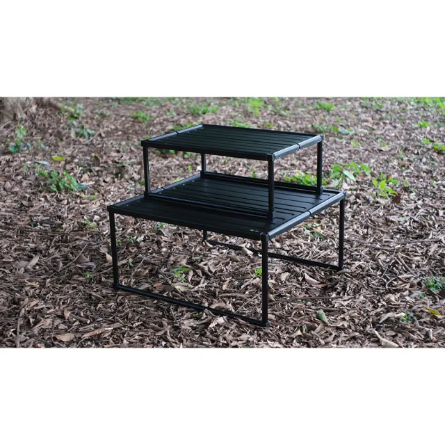 【NUIT 努特】黑魔方 小 鋁合金口袋桌 口袋小桌 輕量 隨身 桌上桌 摺疊桌 登山 野營(NTT71)