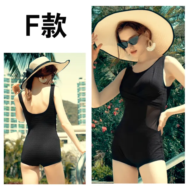 【Heatwave 熱浪】黑色基本款女泳裝多款均一價連身/長袖/連身裙/兩截式泳衣/水母衣(M-3XL)