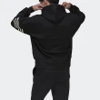 【adidas 愛迪達】帽T Adicolor 男女款 長袖 連帽上衣 黑 白 三線 寬鬆 三葉草 愛迪達(HM1871)