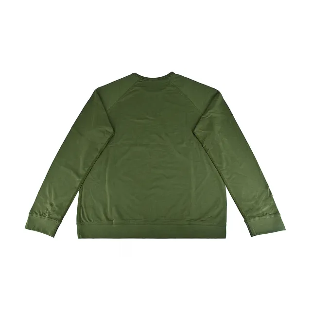 【Paul Smith】PAUL SMITH 白字LOGO後領彩色條紋純棉長袖T恤(男款/卡其綠)