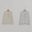 【CUMAR】小立領不對稱設計雪紡印花-女長袖襯衫 印花 藍 黃(二色/版型適中)