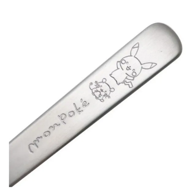【小禮堂】寶可夢 皮卡丘 兒童不鏽鋼叉子 14cm - 銀刻紋(平輸品)