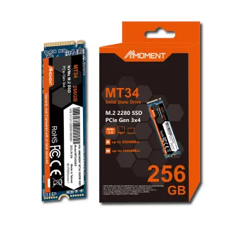 【Moment】MT34 256GB M.2 2280 PCIe Gen3x4 SSD固態硬碟(MT34 256GB)