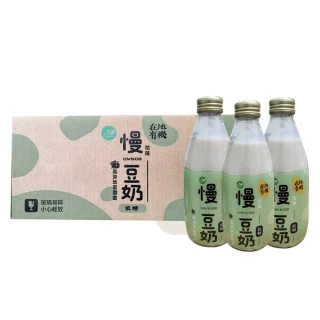 【鳳榮農會】慢 有機低糖豆奶X2箱(LOW SUGAR 245mlX24瓶/箱)