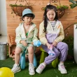 【KANGOL】韓國-KIDS 拼接防風外套-紫丁香色(W22SJ006AZ)