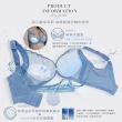 【Clany可蘭霓】台灣製集中包覆ABC罩杯蕾絲涼感機能女內衣 小胸爆乳性感珍珠水美人按摩(藍色 8026-52)