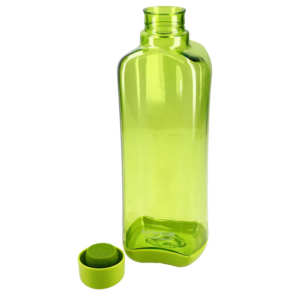 【KitchenCraft】可堆疊運動水壺 透綠1.1L(水瓶)