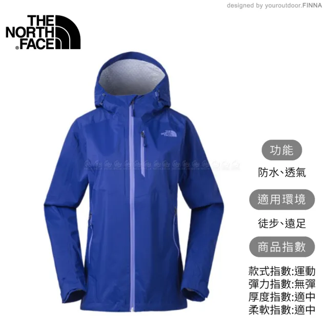 【The North Face】DryVent防水外套《藍》3GIM/防水外套/衝鋒衣/防風外套(悠遊山水)