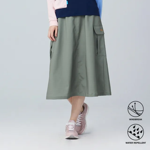【BATIS 巴帝斯】戶外工裝長裙 - 女 - 二色(防磨、防風、防潑水)(其他規格)