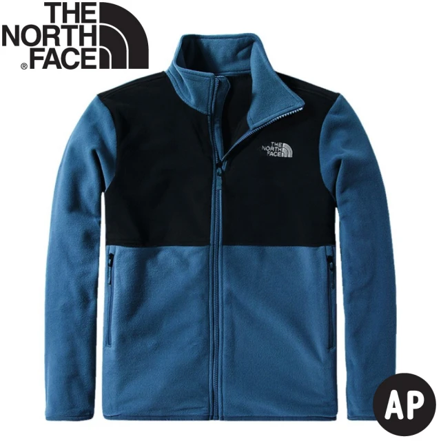 The North Face 男 TKA200 ZIP-IN可套式 刷毛保暖外套AP《灰藍》4NA3/刷毛外套/保暖外套(悠遊山水)