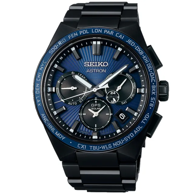 【SEIKO 精工】ASTRON GPS對時 陶瓷圈 鈦 太陽能腕錶 禮物推薦 送禮首選(SSH121J1/5X53-0BV0B)