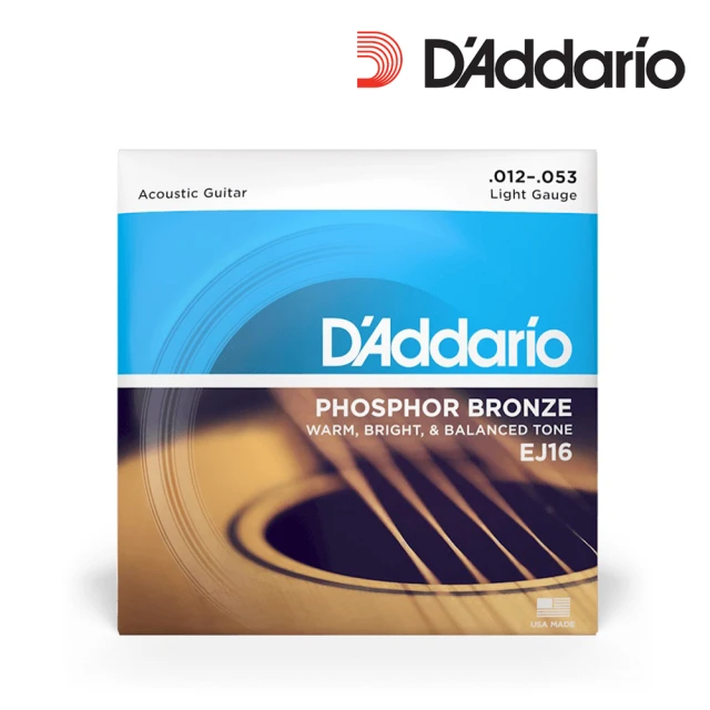 【D’Addario】DDXF EJ16 民謠吉他套弦 12-53(原廠公司貨 商品保固有保障)