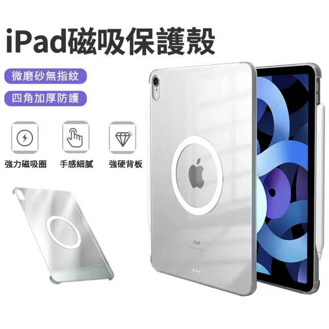 【Nil】iPad Mini6 8.3吋 輕薄透明磁吸保護殼 內置磁吸環 平板保護套