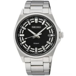 【SEIKO 精工】CS系列經典簡約紳士腕錶 / 黑面 40mm SK037(6N52-00G0D/SUR505P1)