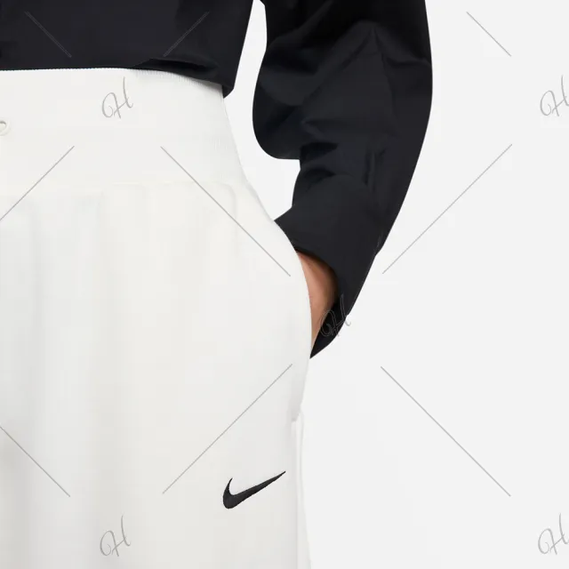 【NIKE 耐吉】長褲 女款 運動褲 縮口 AS W NSW PHNX FLC HR OS PANT 白 DQ5888-133(3L5872)