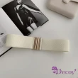 【Decoy】簡約插扣＊彈性寬版伸縮腰封(3色可選)