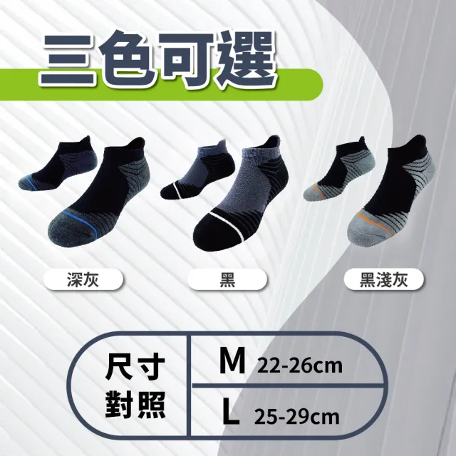 【S.Motus除臭襪】MIT 12雙 護跟運動機能襪(台灣製 運動襪 籃球襪 襪子 機能襪 保暖 除臭襪 氣墊襪 跟腱襪)