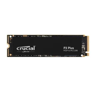 【Crucial 美光】P3 Plus 4TB M.2 2280 PCIe 4.0 ssd固態硬碟 (CT4000P3PSSD8) 讀 4800M/寫 4100M