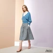【iROO】緹花女人時尚及膝裙