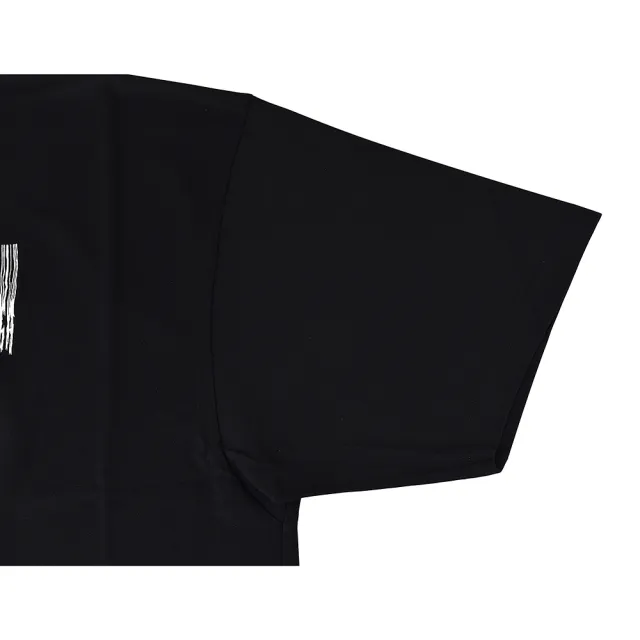 【Balenciaga 巴黎世家】BALENCIAGA 巴黎世家 字母燙畫LOGO條碼設計純棉寬鬆短袖T恤(男裝/黑)