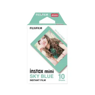 【FUJIFILM 富士】instax mini 藍色邊框底片(2入組)