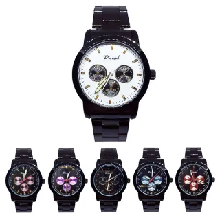 【ENANSHOP 惡南宅急店】珍珠貝仿三眼手錶 男錶 女錶 情侶對錶 韓國流行 手錶-0643F