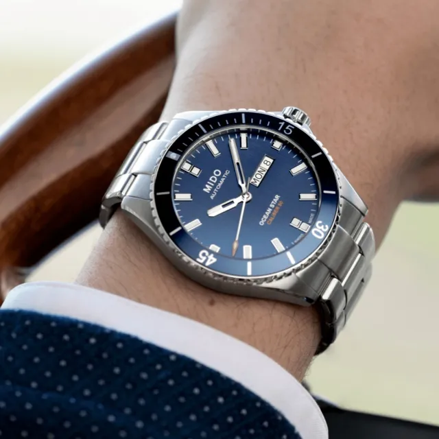 【MIDO 美度】OCEAN STAR 海洋之星 80小時動力儲存 潛水機械腕錶 禮物推薦 畢業禮物(M0264301104100)