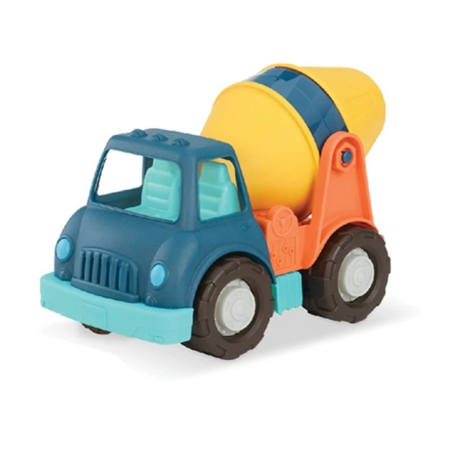 【B.Toys】圓周綠水泥車(玩具車/家家酒/工程車)