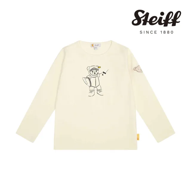 【STEIFF】熊頭童裝 大學長袖T(長袖上衣)