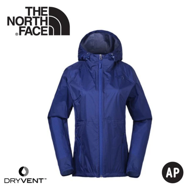 The North Face 女 DryVent防風防水連帽外套《藍》3CHS/夾克/風雨衣/休閒外套(悠遊山水)