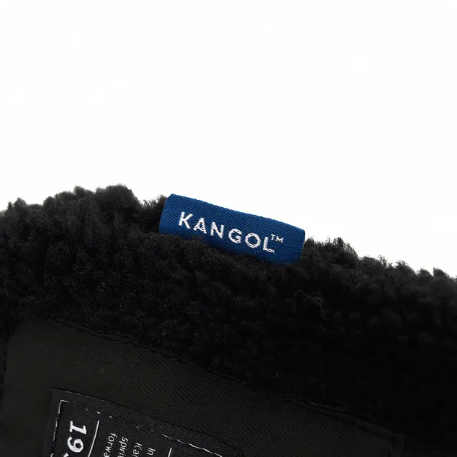 【KANGOL】雙11 側背包 絨毛 小側包 黑(6255170220)