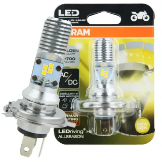 【Osram 歐司朗】HS1 機車LED燈泡 黃光/2700K 12V/4.5/4.5W(公司貨)