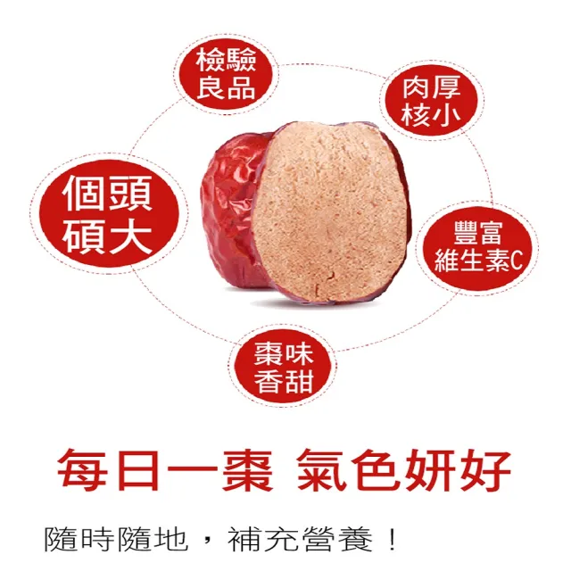 【蔘大王】生機超大貢仙紅棗（300gX3）+貢枸杞（300gX3）（長效期版）(檢驗良品 10分甜 三星枸杞 新疆棗)