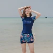【SeasonsBikini】三色修身短袖泳裝泳衣M-3XL -785(短袖泳裝)