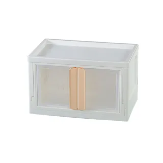 【真心良品】白露磁吸式雙開收納櫃45L -1入(置物櫃 整理櫃 KEYWAY DIY自行組裝)