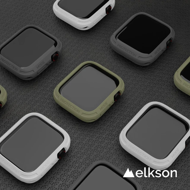 Elkson Apple Watch Series 9/8/7 Quattro 2.0 軍規級防水耐震保護殼-45mm-5色(一體成形4g極致輕量)