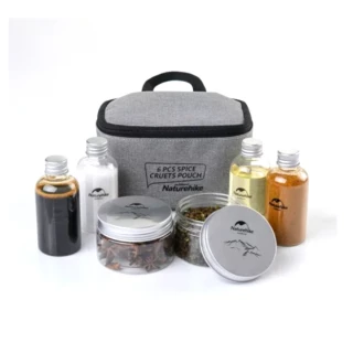 【May Shop】戶外調料瓶套裝便攜式燒烤用具 野炊用品調味罐調料盒組合