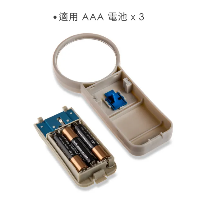 【CARSON 卡薾紳】美國 LED非球面放大鏡 5x / 物品觀察 老人閱讀 年長長者 輔助視力