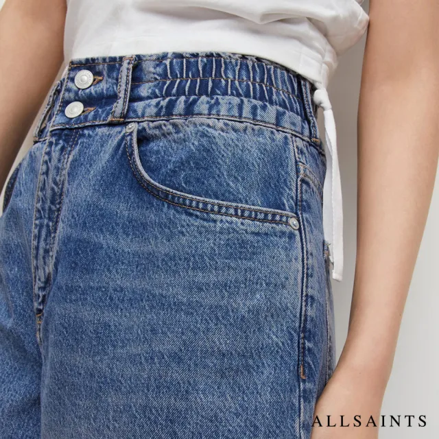 【ALLSAINTS】HARLEY 率性高腰水洗直筒牛仔褲 WE018W(直筒版型)