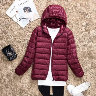 【B+ 大尺碼專家】現貨-大尺碼-女款--超輕量-90%羽絨量-羽絨外套(0108610)