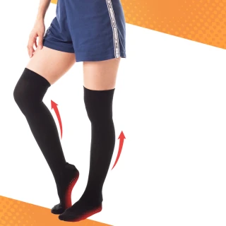 【COMESAN 康森】石墨烯229美型纖腿壓力襪三雙入(壓力襪 能量點 穴道按摩 立體包覆 透氣耐穿)