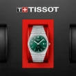 【TISSOT 天梭 官方授權】PRX系列 復古風酒桶型紳士石英錶-40mm 母親節 禮物(T1374101109100)