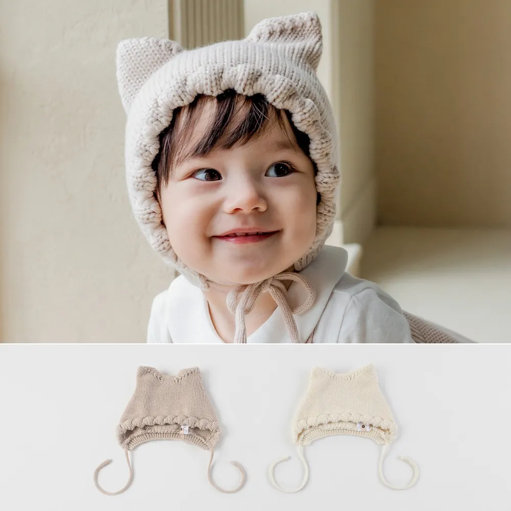 【Happy Prince】韓國製 Fla小耳朵針織嬰兒童毛帽(寶寶帽童帽保暖)