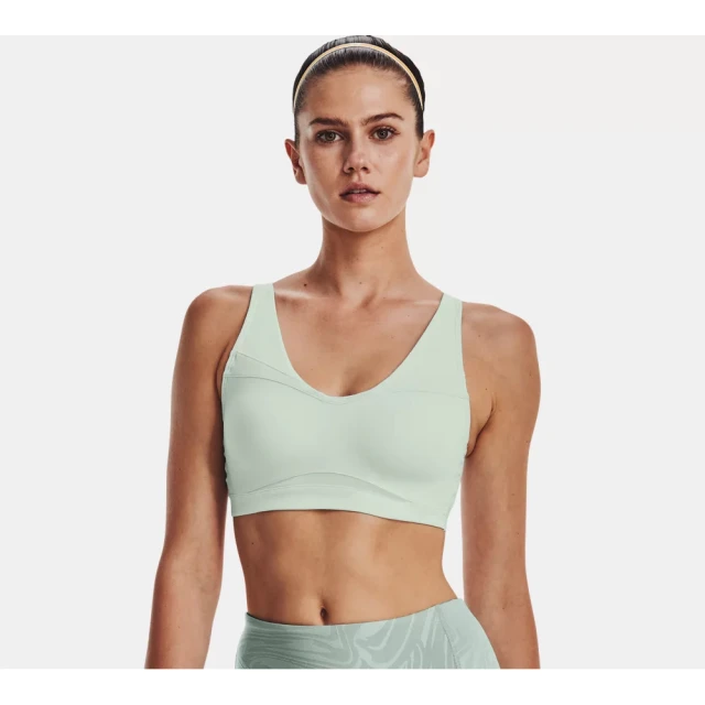 UNDER ARMOUR SmartForm 中衝擊運動內衣 女款 運動內衣 嫩芽綠色(1373826-592)