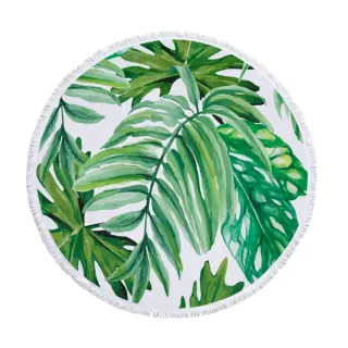 【SeasonsBikini】沙灘巾-綠葉(沙灘巾浴巾渡假海灘巾)