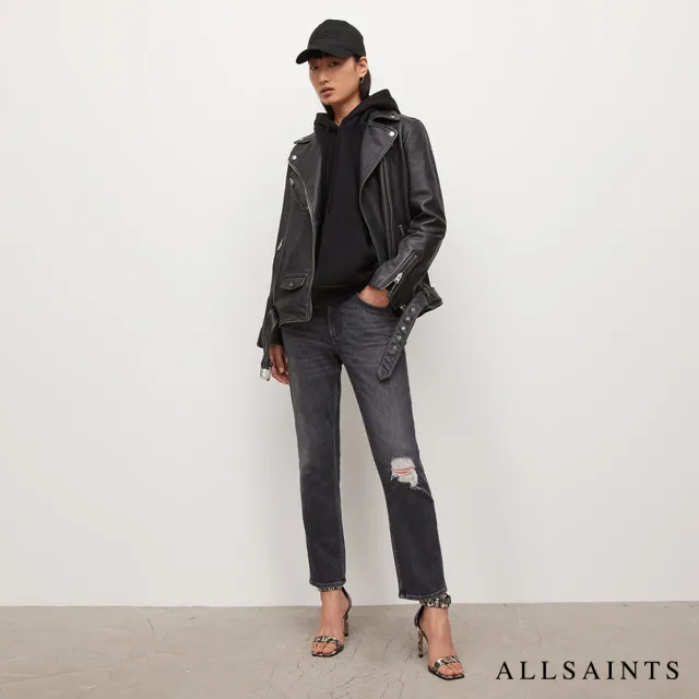 【ALLSAINTS】IMOGEN 俐落彈力破壞中腰緊身牛仔褲(緊身版型)