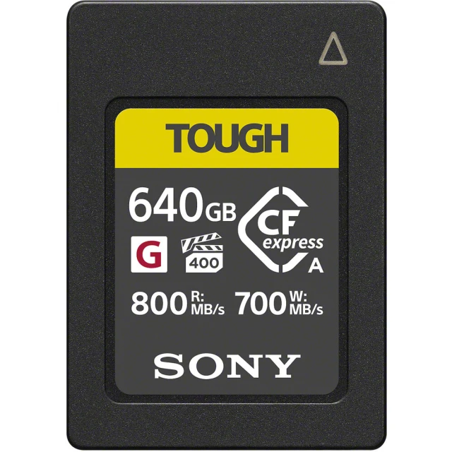 【SONY 索尼】CEA-G640T 640G/GB 800MB/S CFexpress Type A TOUGH 高速記憶卡 適用A1 A7M4 A7S3(公司貨)