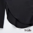 【T.Life】簡約俐落側開衩黑色西裝外套(1色)