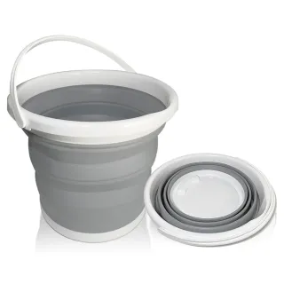 【生活King】大容量手提便攜式折疊水桶(10L)