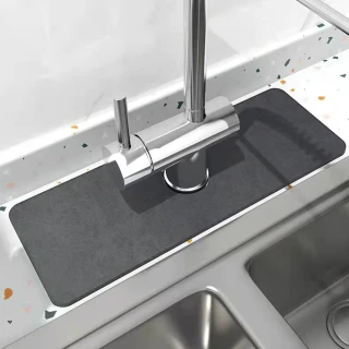 【E.dot】軟式硅藻土洗手台吸水墊(水槽墊/水龍頭墊)